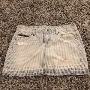 Aeropostale striped denim skirt